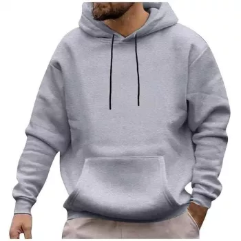 sweat a capuche gris homme