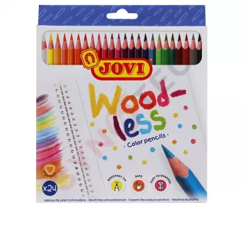 Crayons de 24 couleurs JOVI woodless