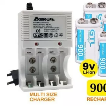 Chargeur de Piles AA Rechargeables – Pile AAA 9V