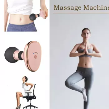 Mini Masseur Portable – Masseur Corporel Personnel – Pour Soulager la Douleur - Rose